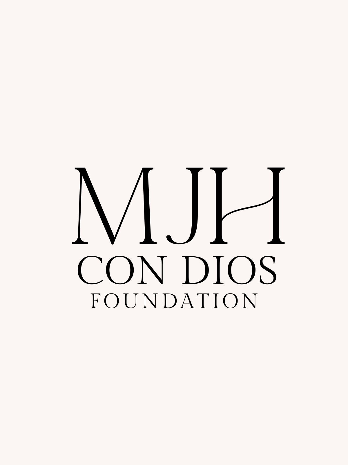 MJH Con Dios Foundation logo on a white background